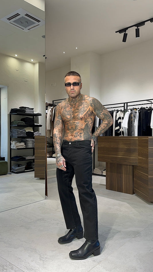 BLACK REGULAR FIT