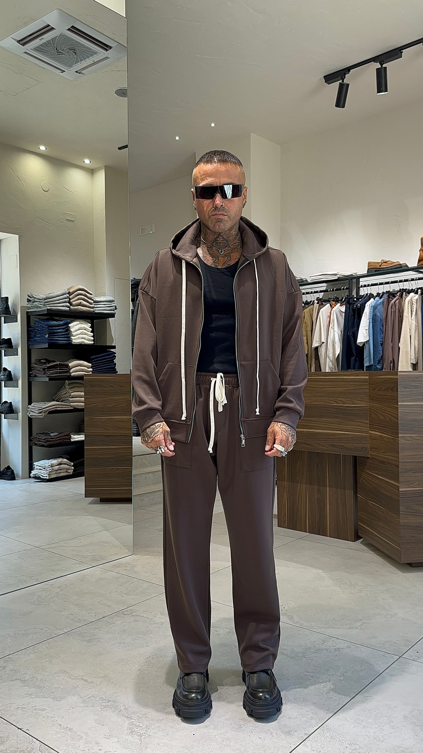 TUTA CAPPUCCIO ZIP