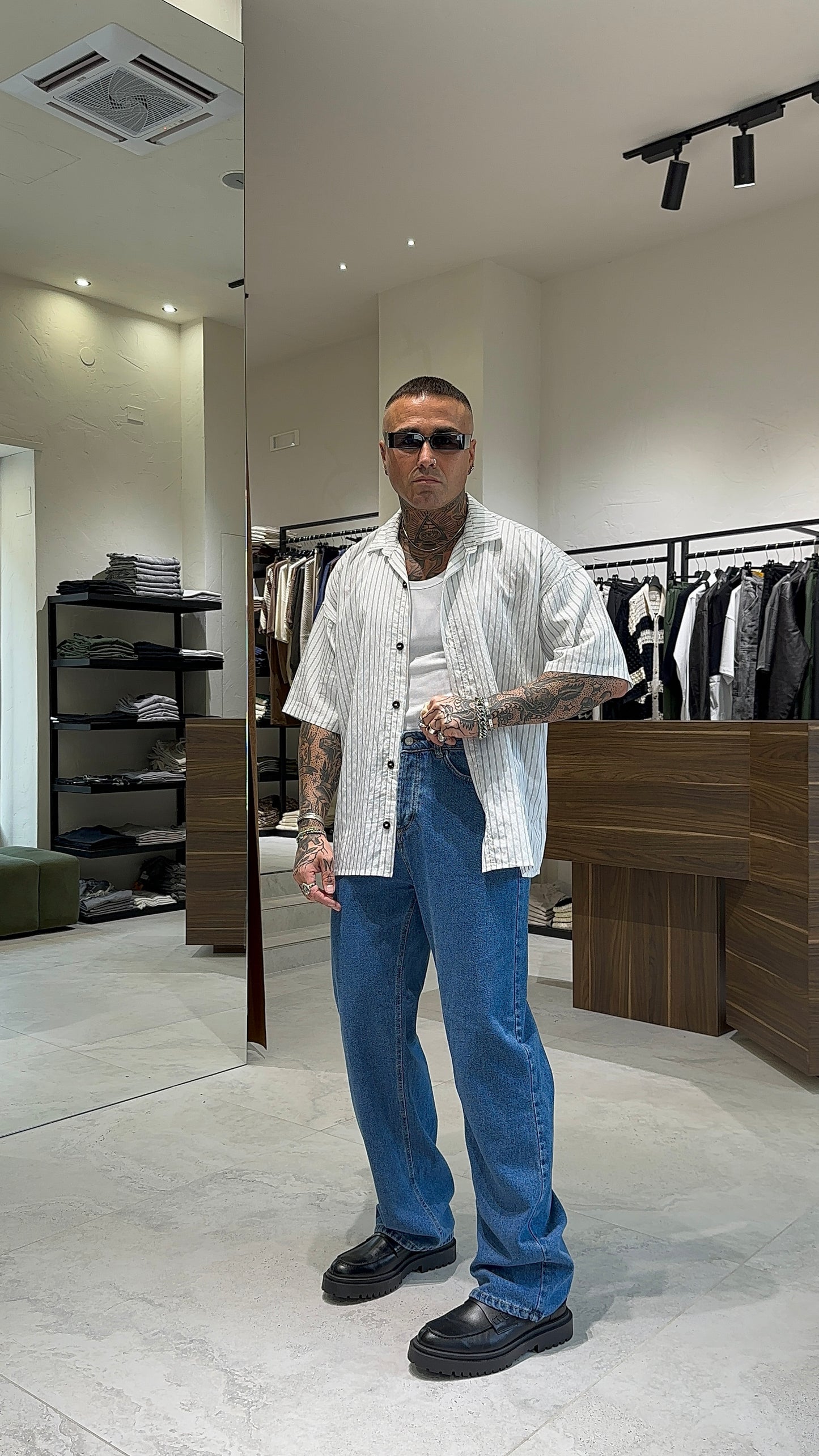 BAGGY DENIM CHIARO