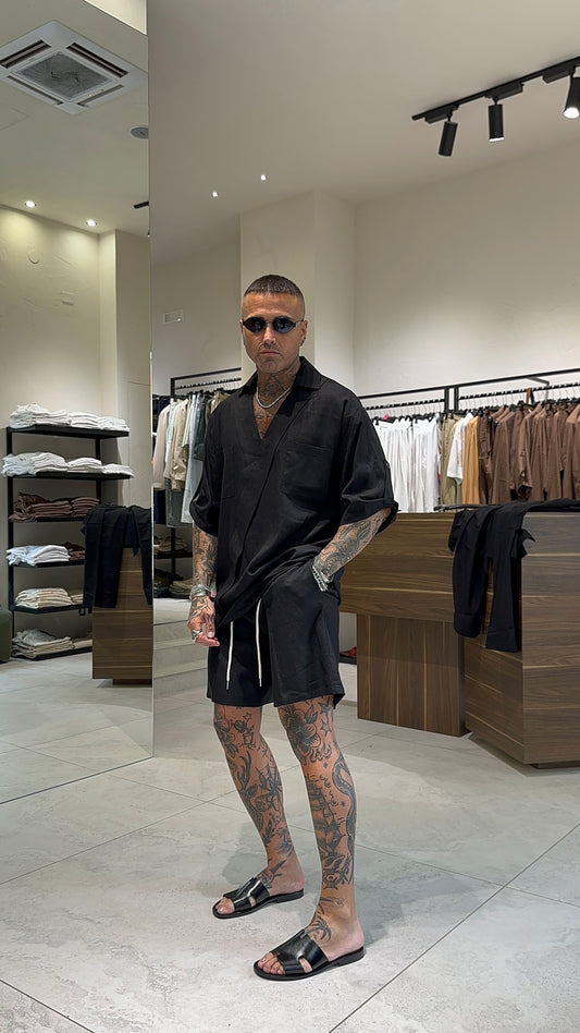 LINEN OVER SHIRT