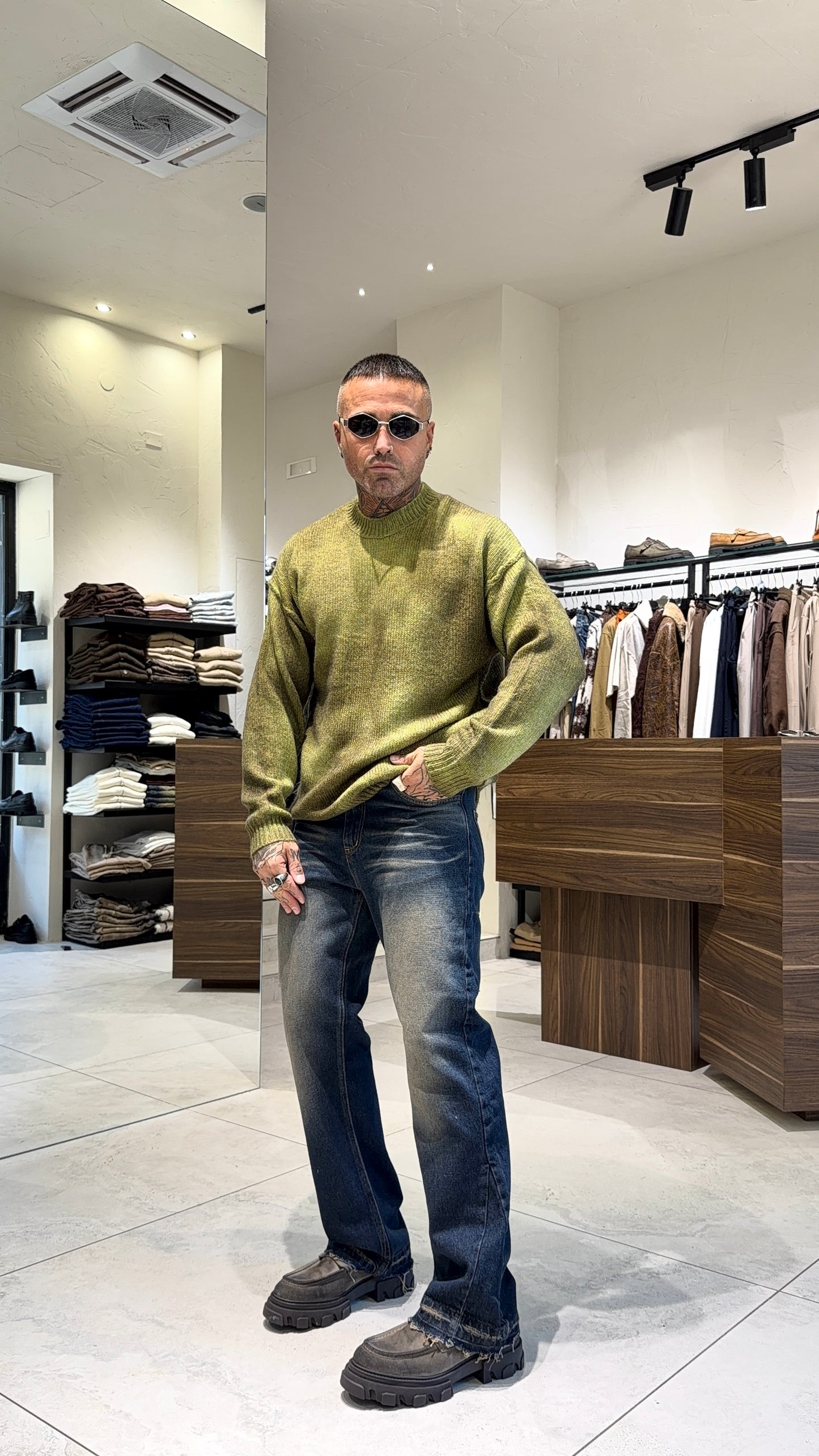 FLARED 00 JEANS SABBIA