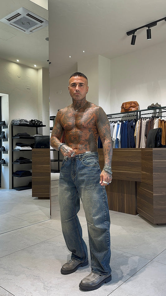 BALLOON JEANS SABBIA