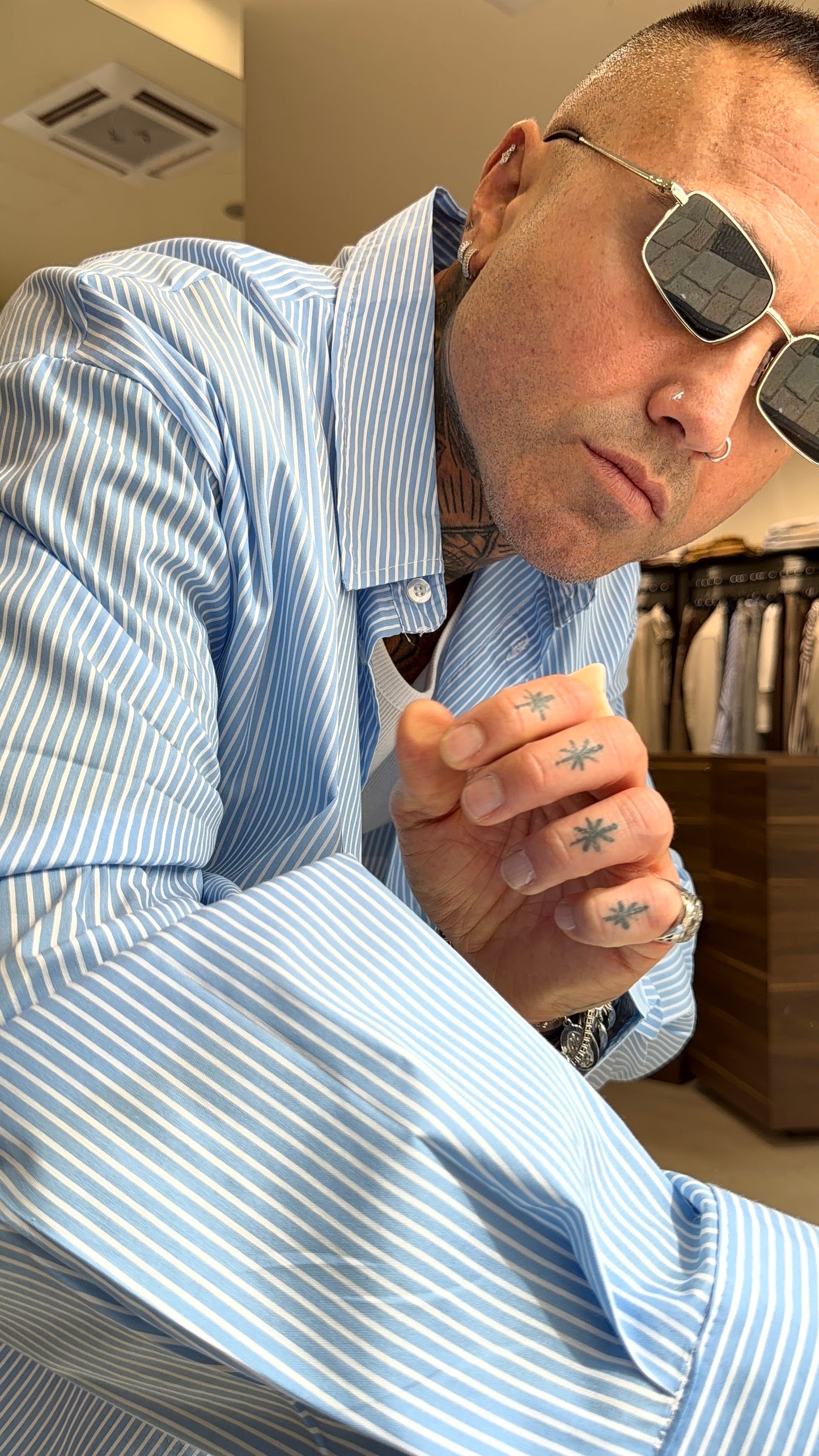 CAMICIA OVER RIGATA ML