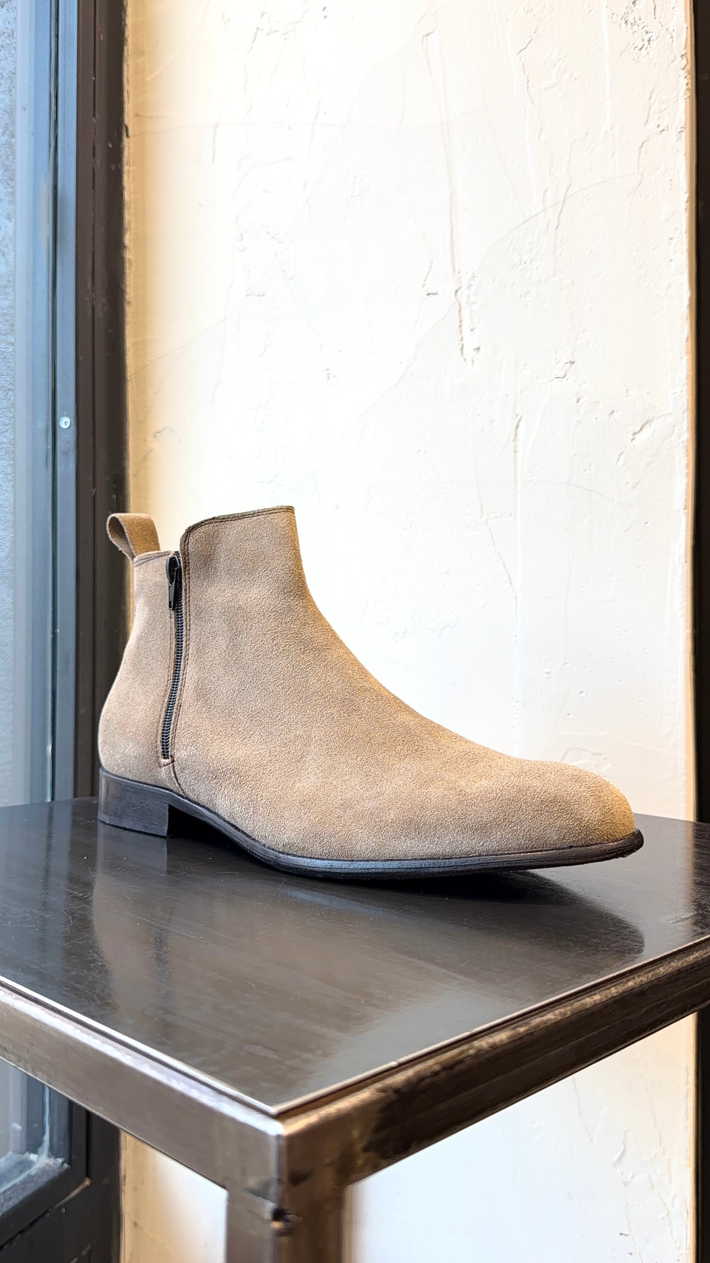 BOOT STIVALETTO CAMOSCIO ZIP