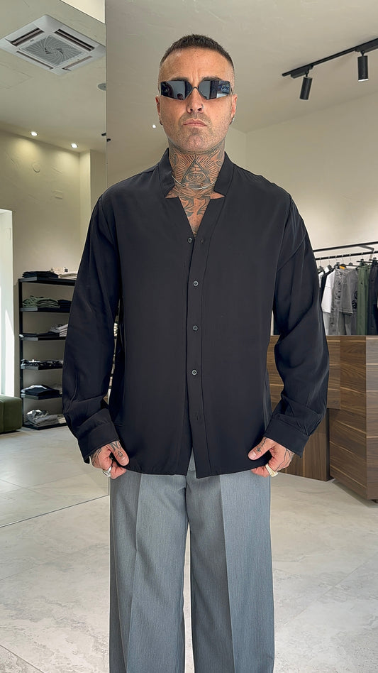 CAMICIA COLLO ASIMMETRICO