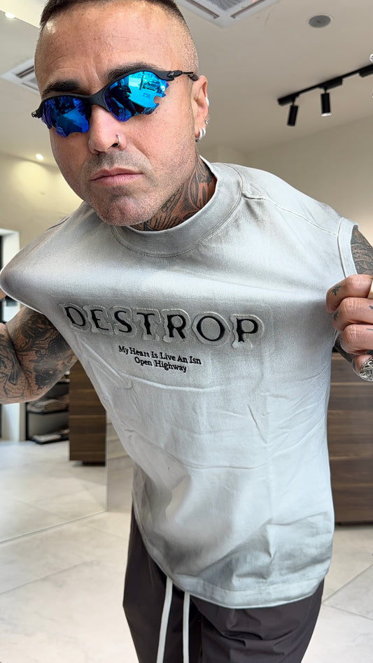 DESTROP TEE SMANICATO