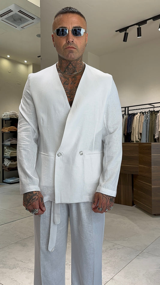 LINEN LONG JACKET