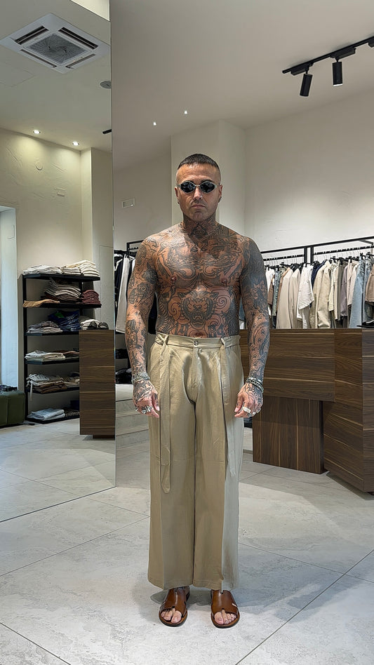LINEN HOLLYWOOD PANTS