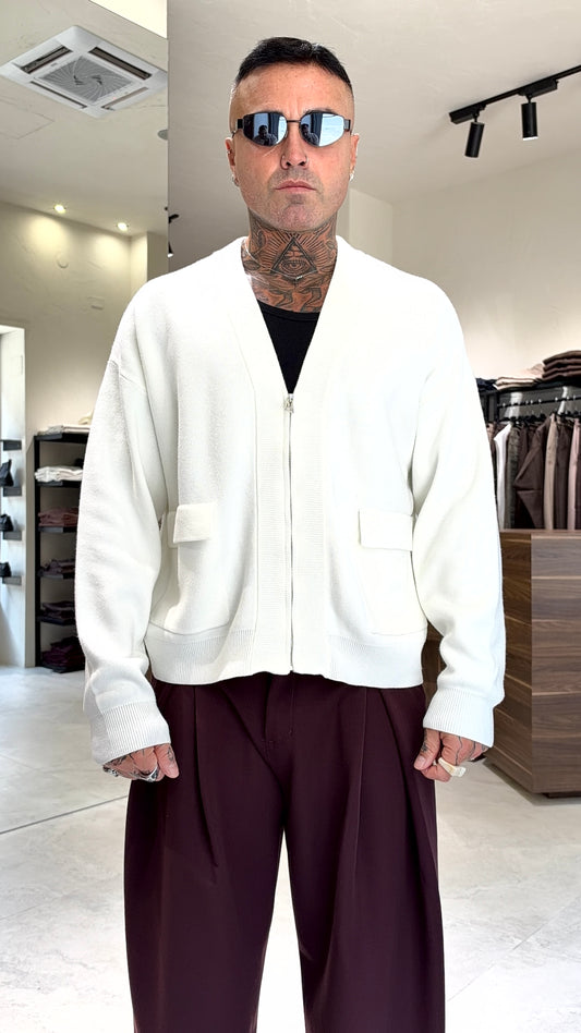 CARDIGAN CROP ZIP