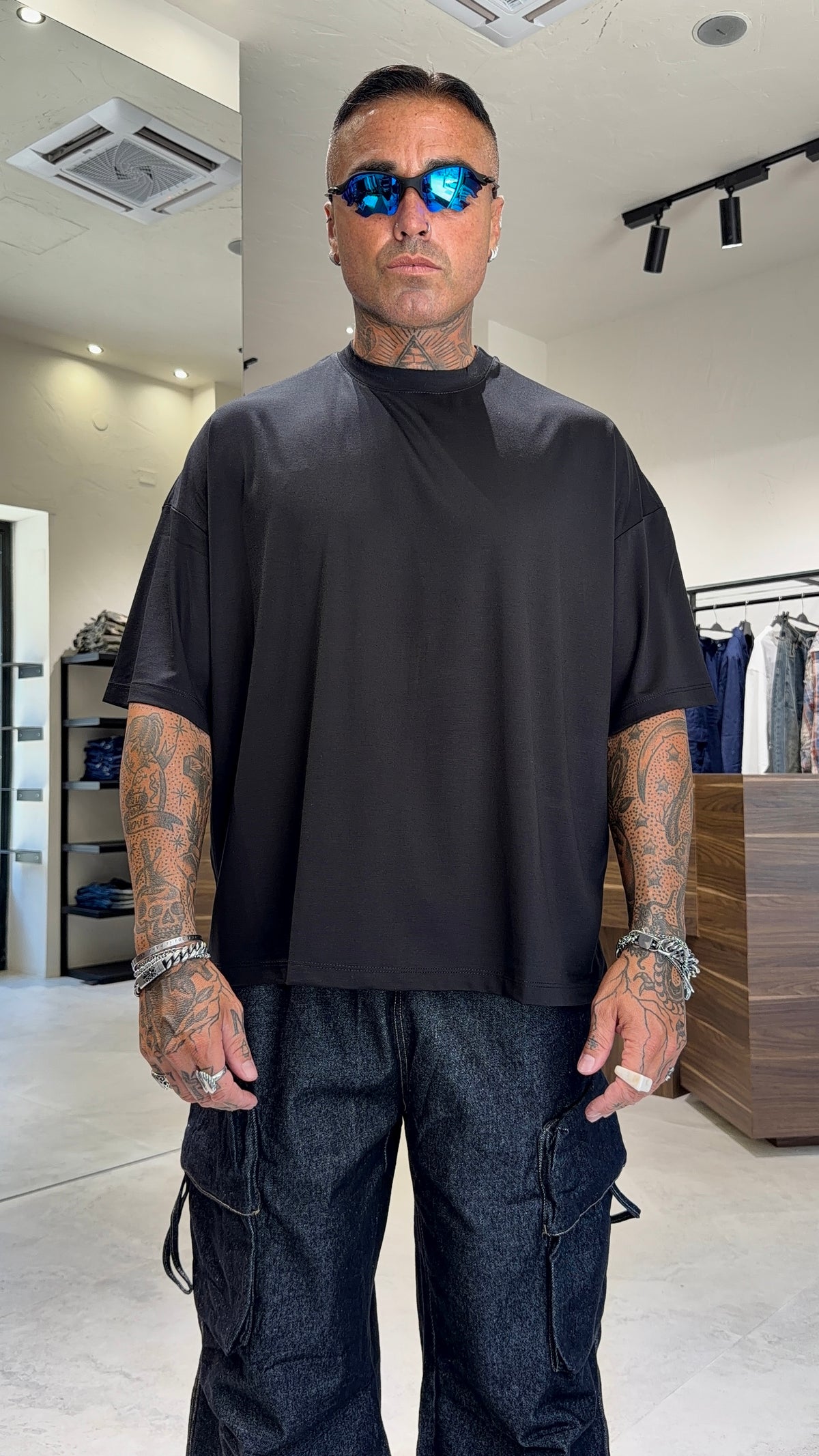 TEE CROPPED LS