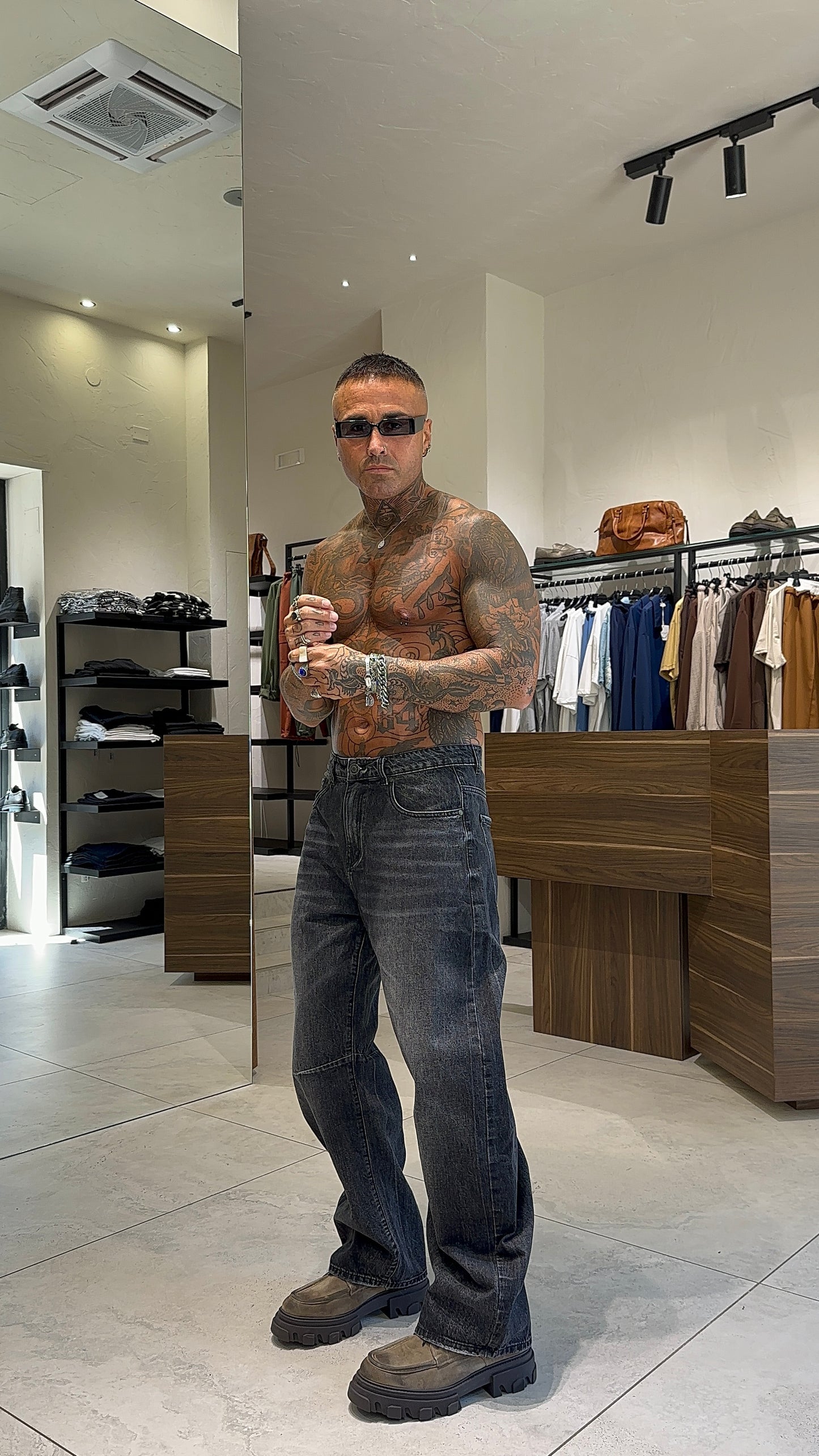 BALLOON JEANS NERO
