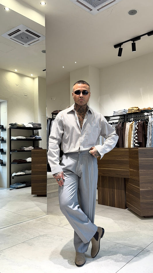 POPELINE SHIRT RIGHE 2