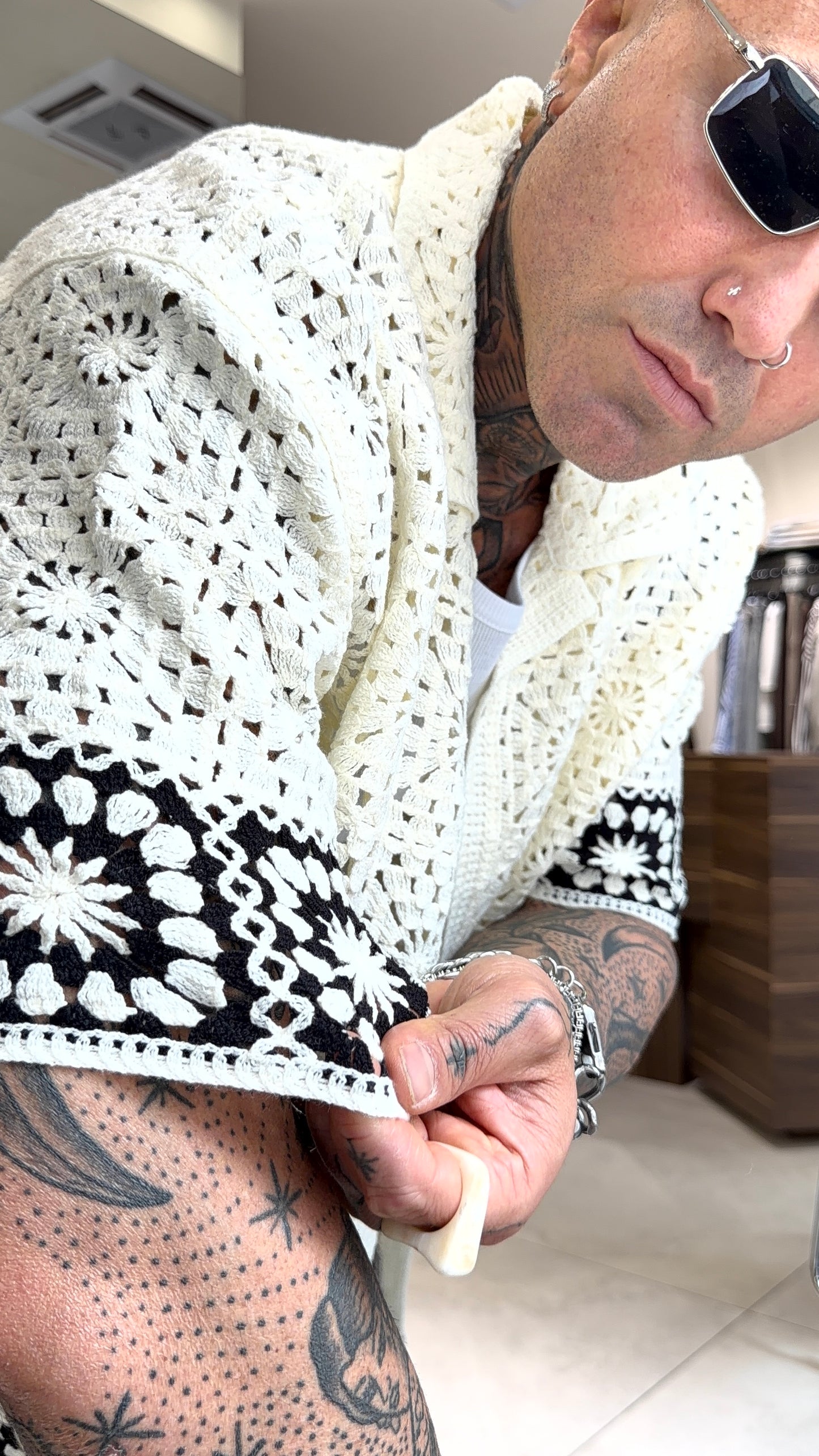 CAMICIA TRAFORATA FLOWER