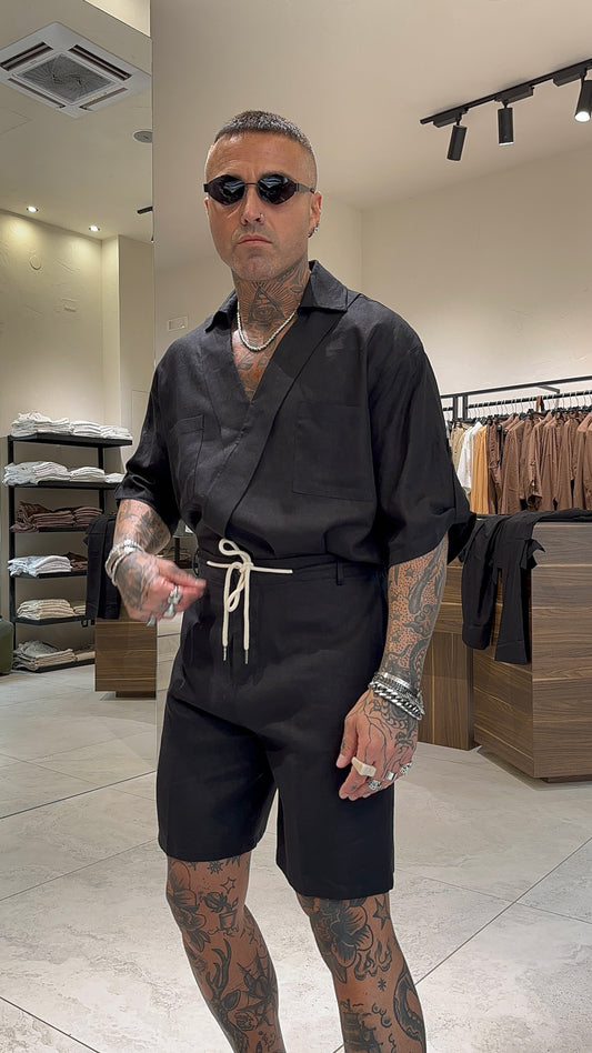 LINEN OVER SHIRT