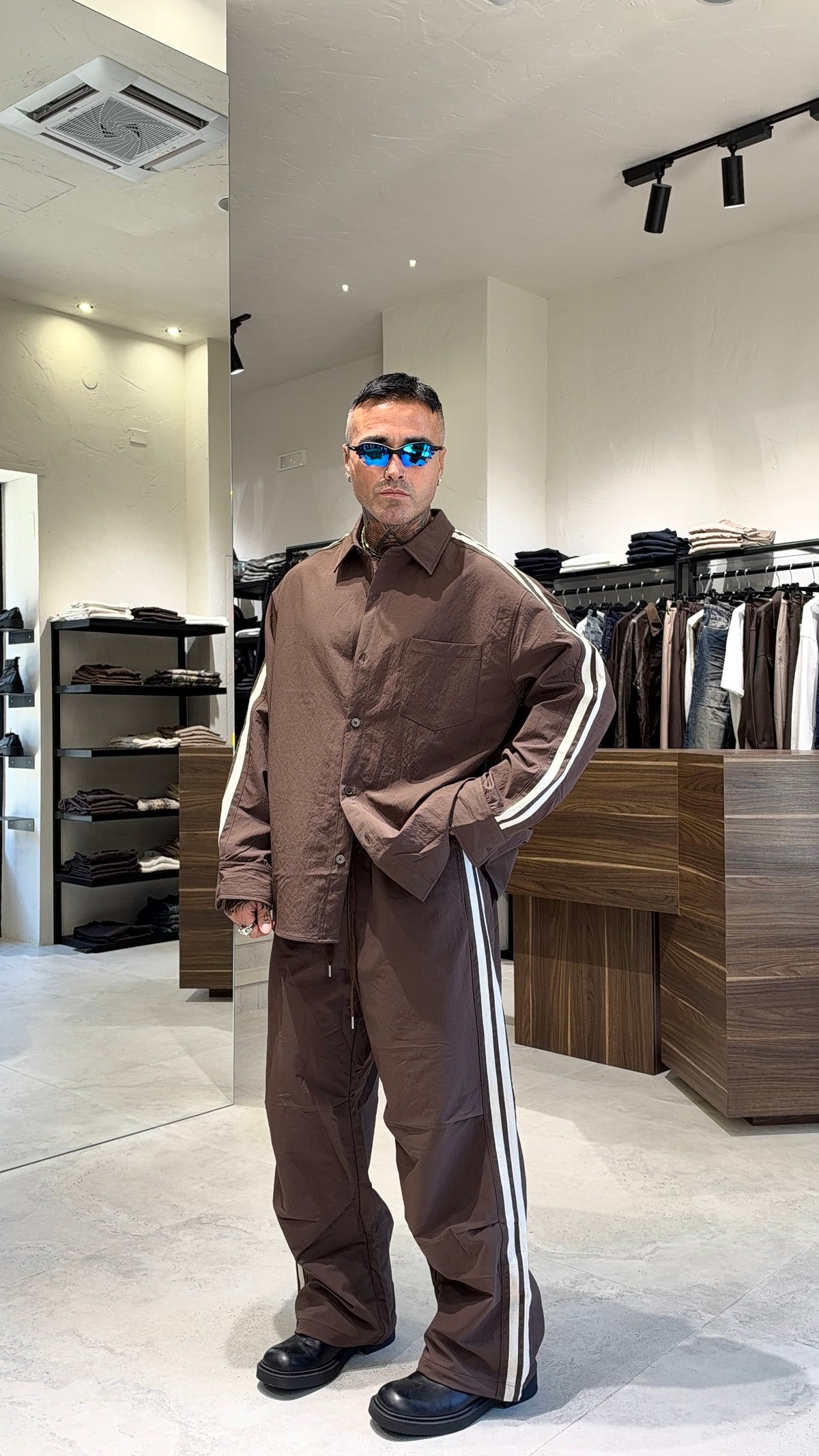 COORDINATO NYLON STRISCE