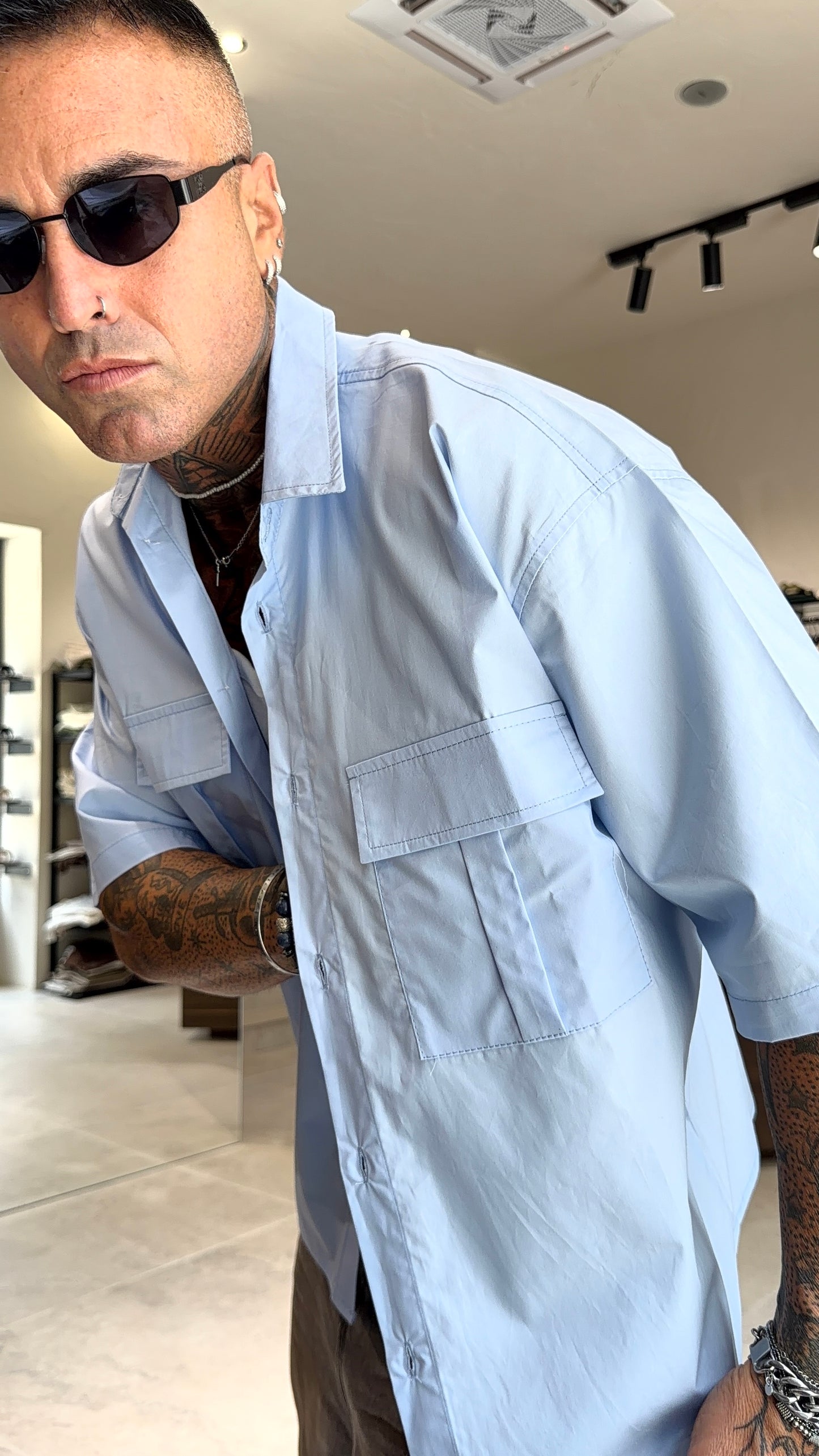 CAMICIA DOPPIA TASCA MM
