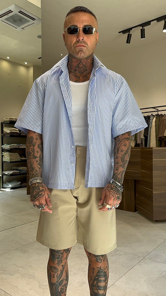 POPELINE SHIRT RIGHE