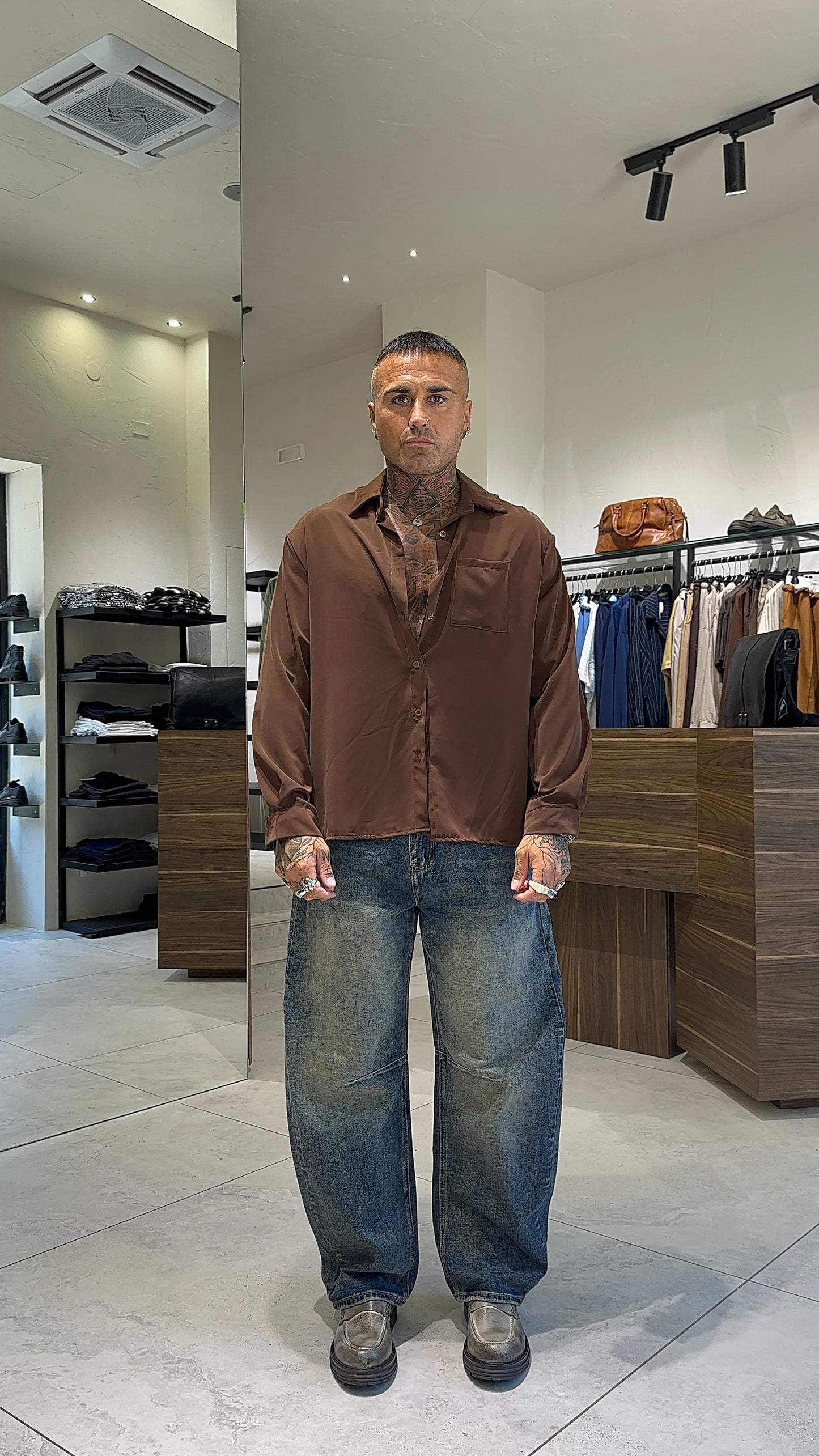 BALLOON JEANS SABBIA