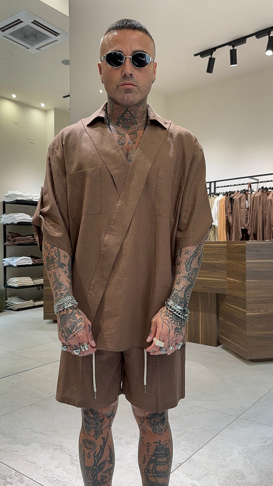 LINEN OVER SHIRT