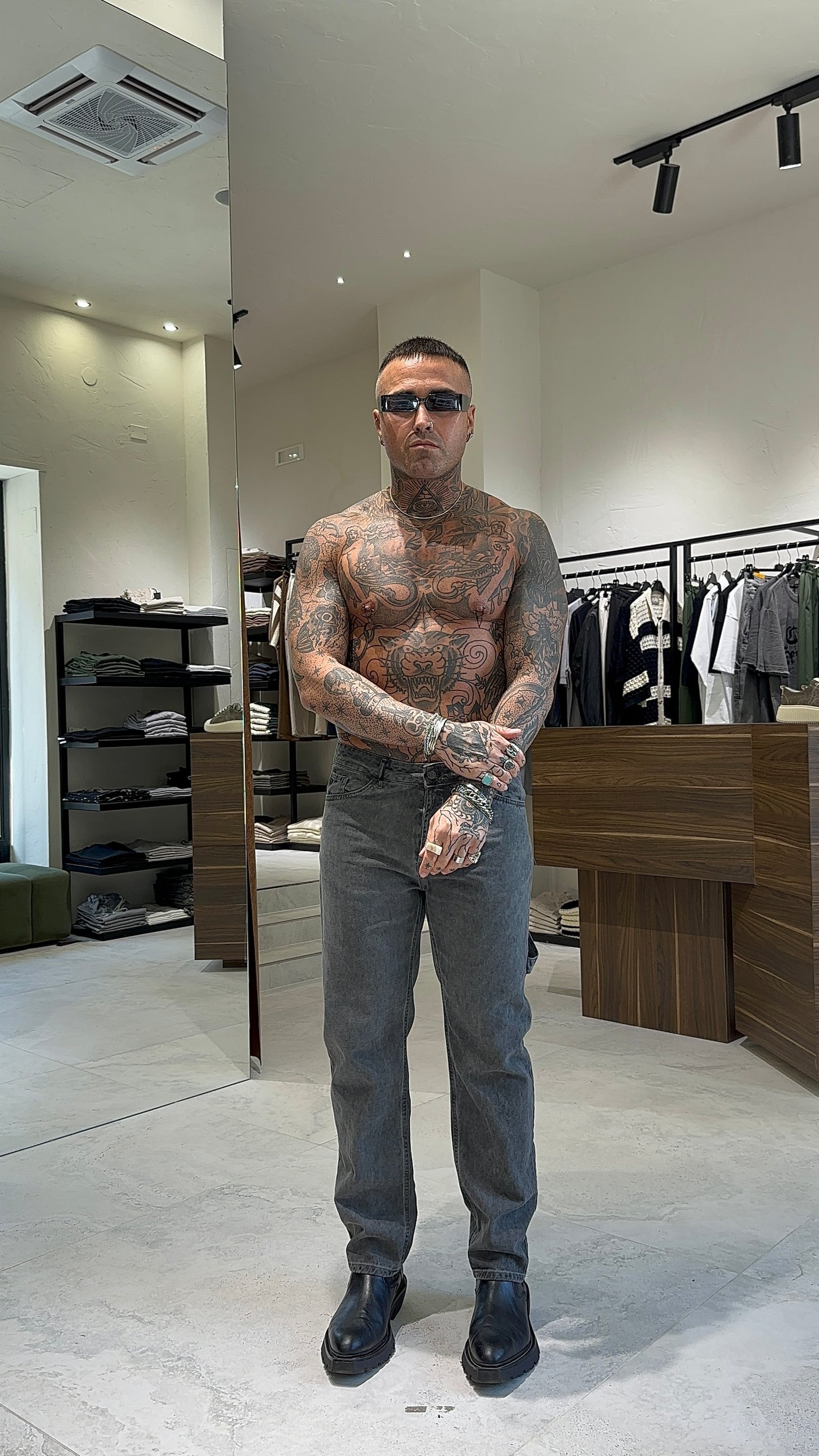 JEANS MARMORIZZATO