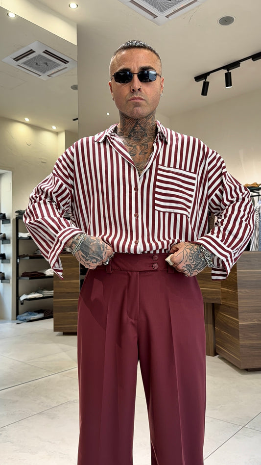 POPELINE RIGHE SHIRT