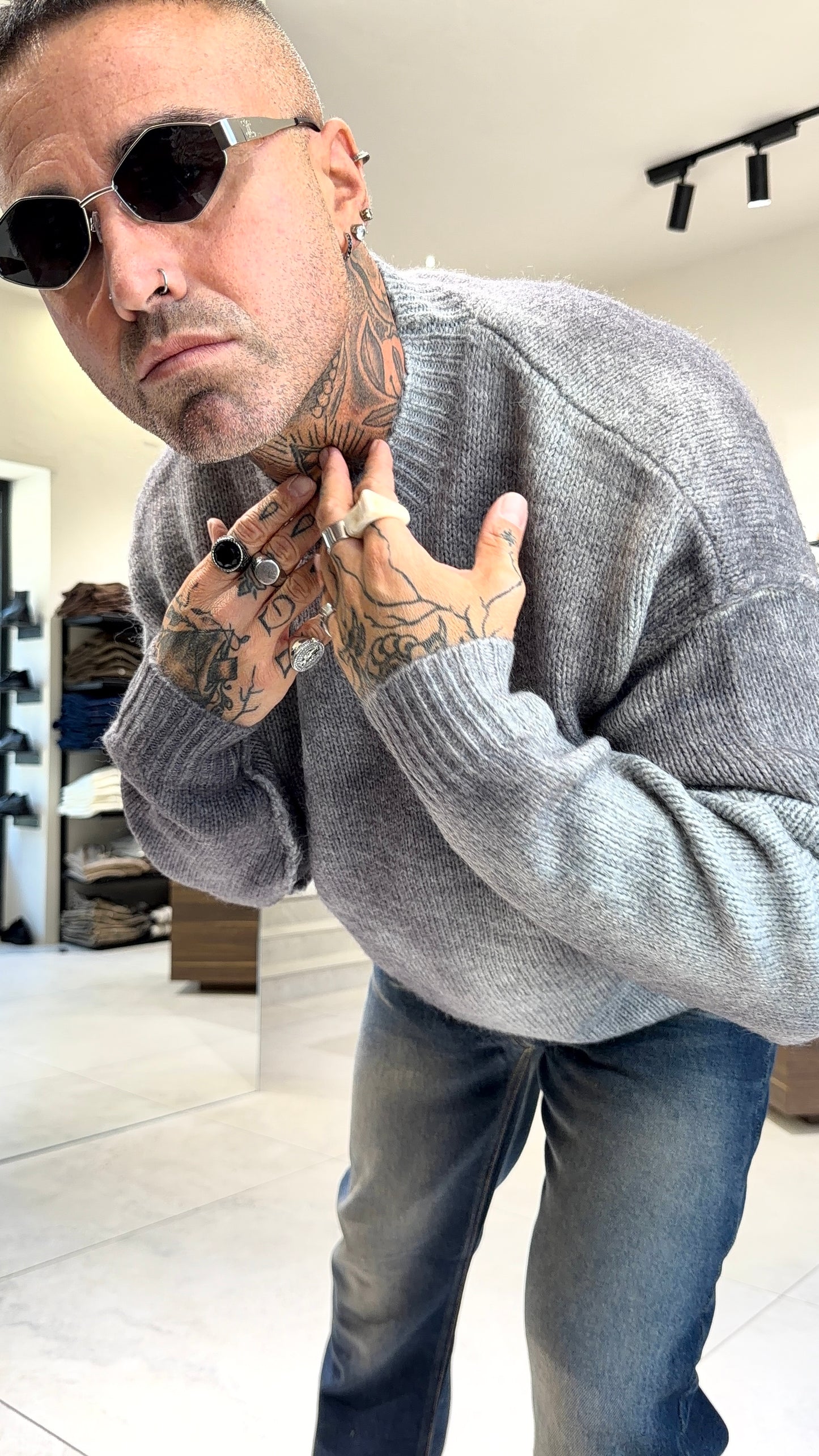 WOOL GIROCOLLO SFUMATO