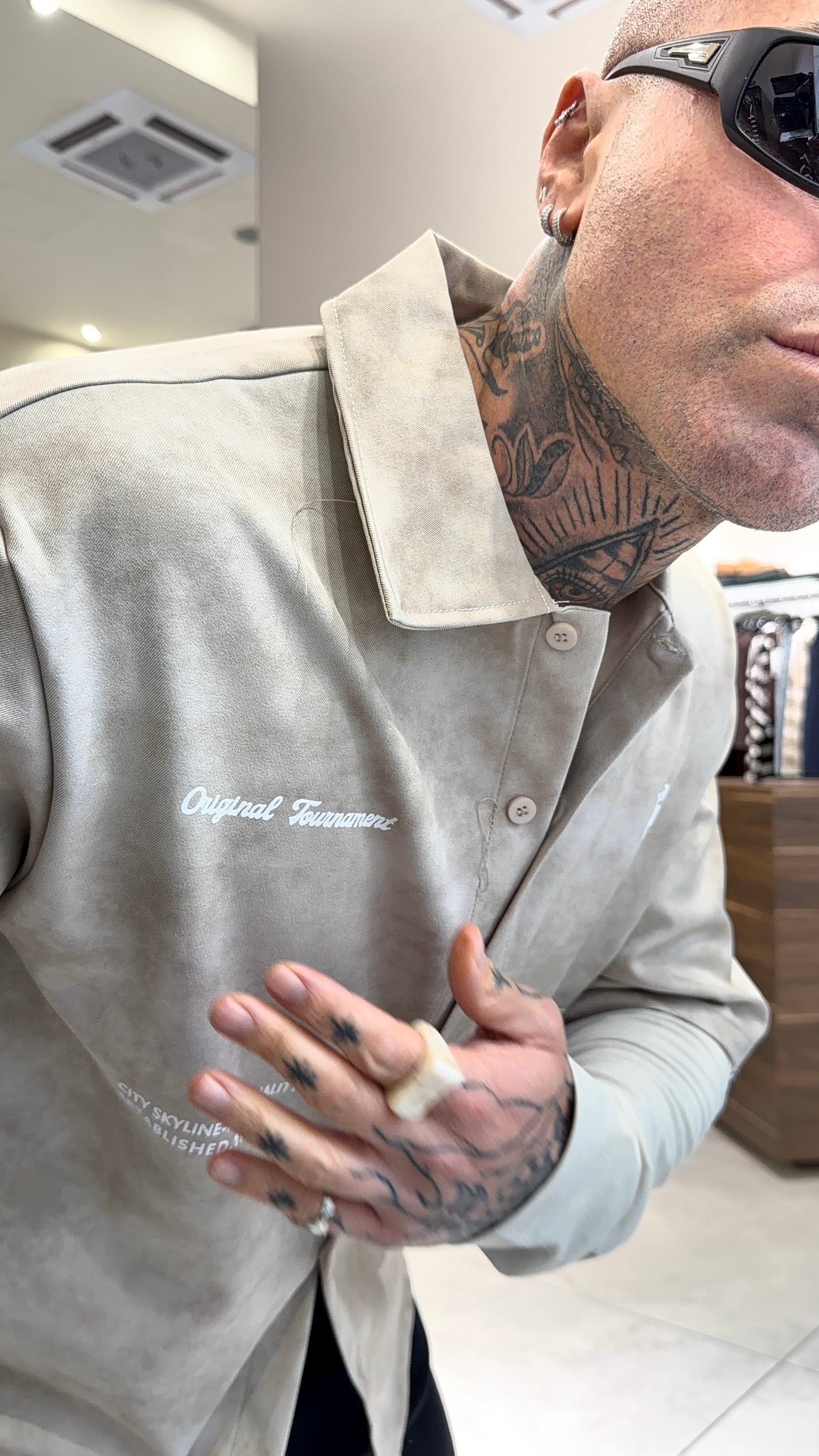 CAMICIA DOPPIAMANICA STAMPA