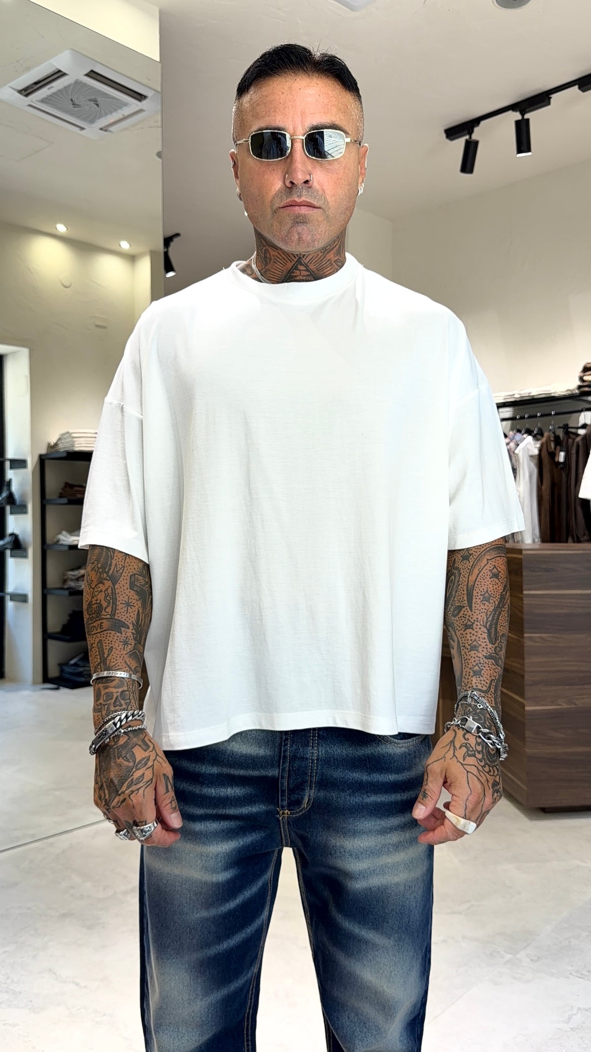 TEE CROPPED LS