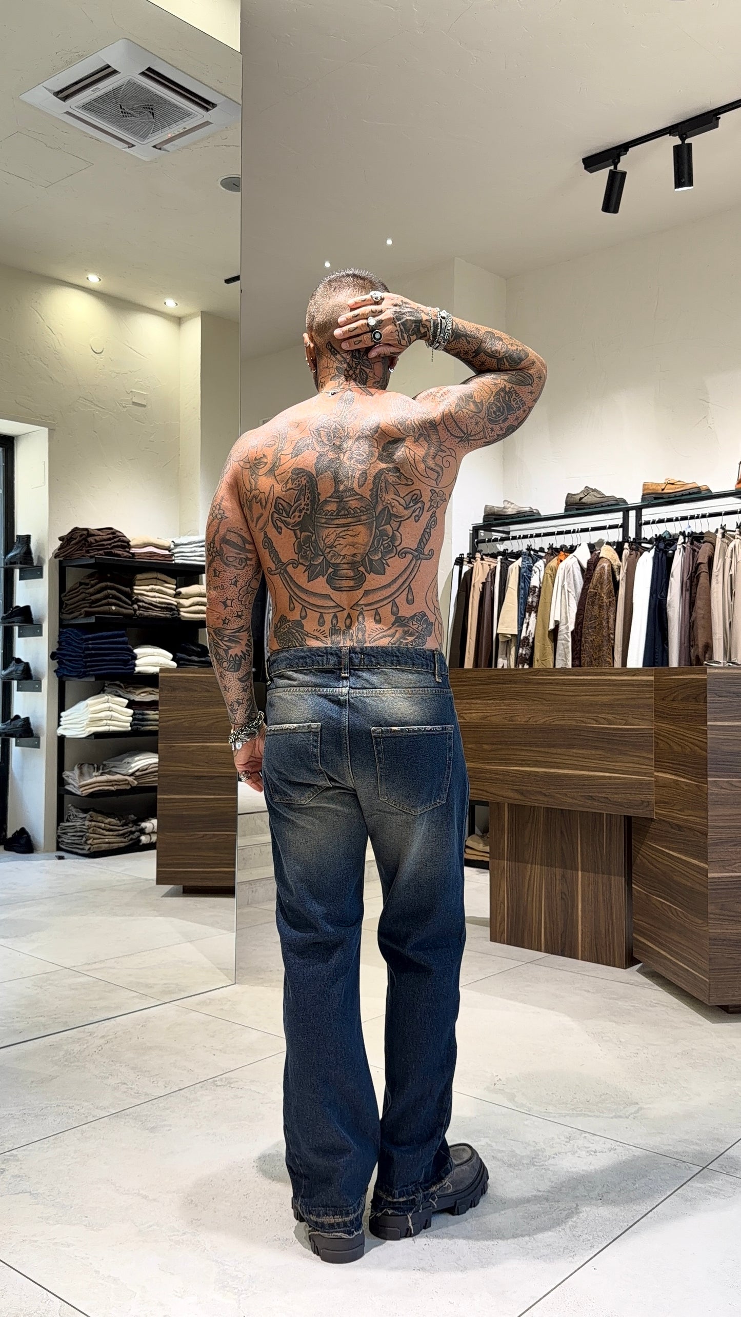 FLARED 00 JEANS SABBIA