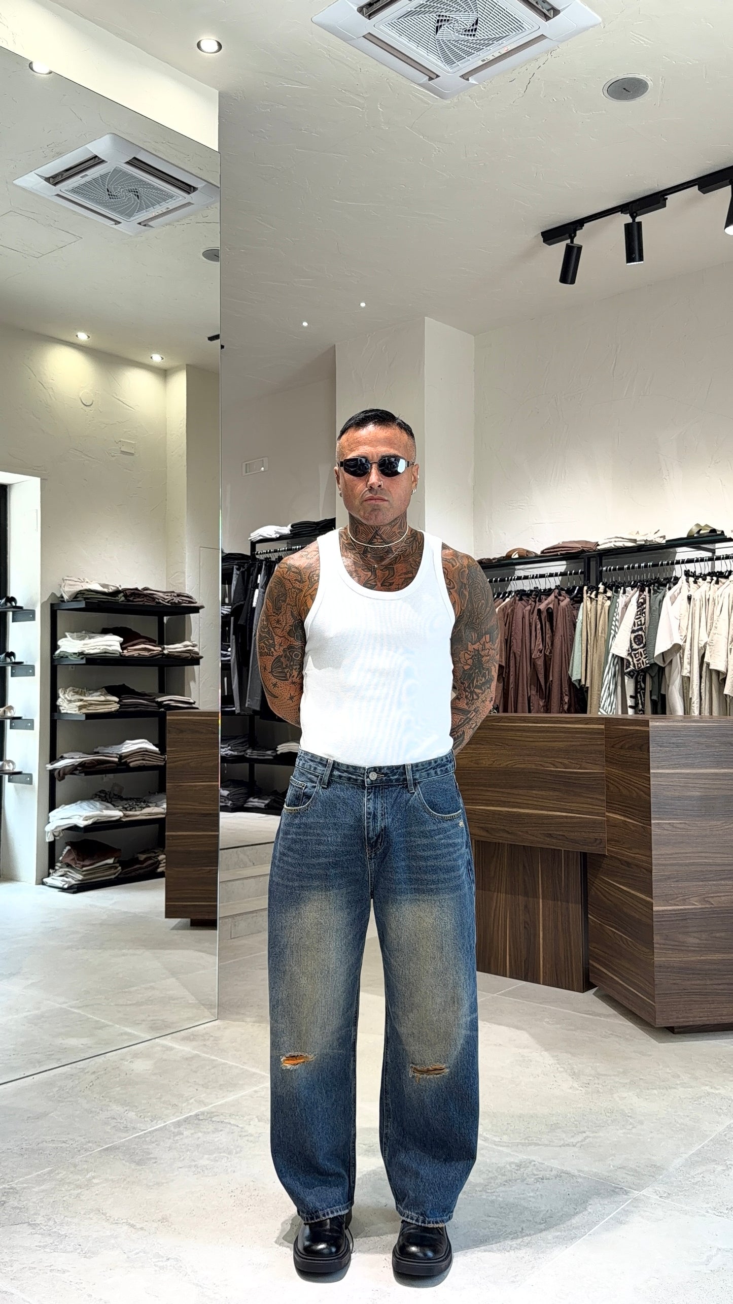 BAGGY BLU SABBIA JEANS