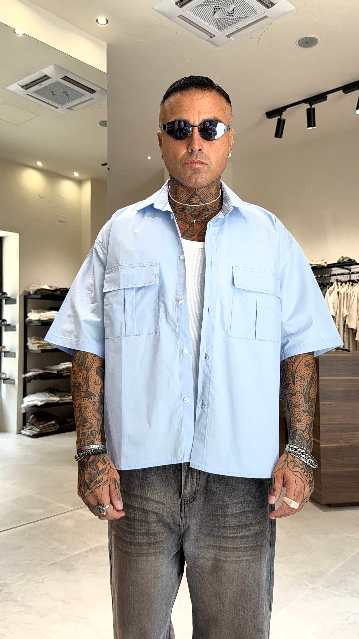 CAMICIA DOPPIA TASCA MM