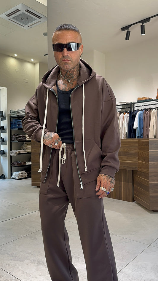 TUTA CAPPUCCIO ZIP