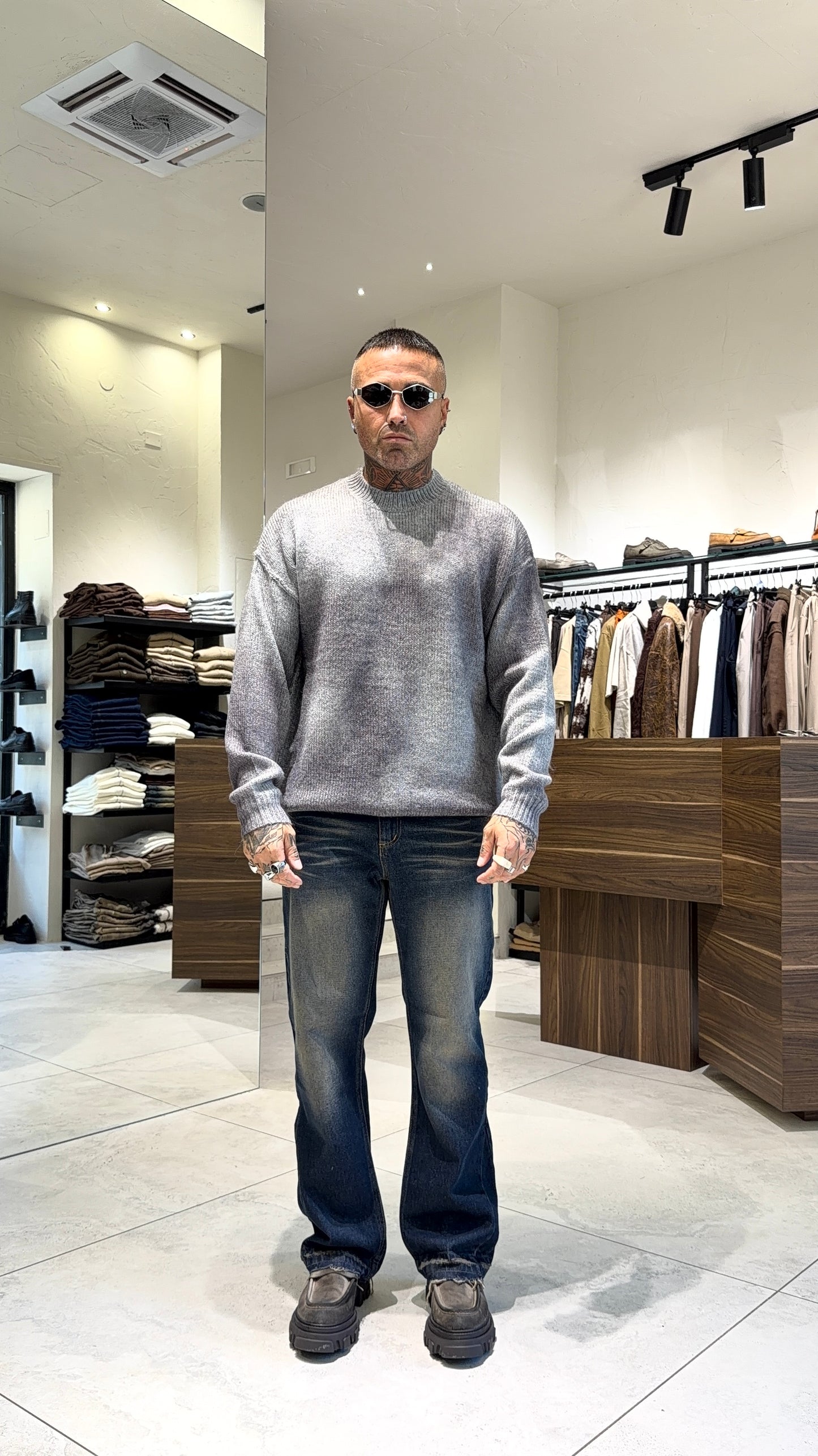 WOOL GIROCOLLO SFUMATO