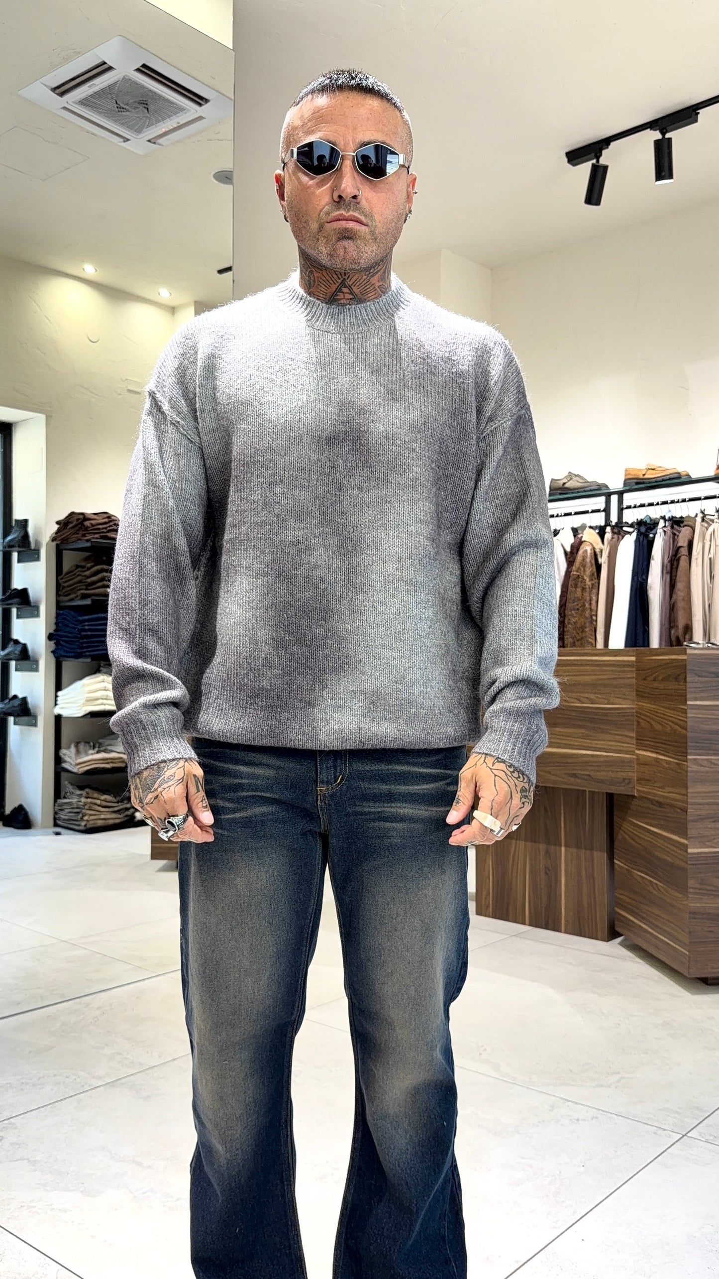 WOOL GIROCOLLO SFUMATO