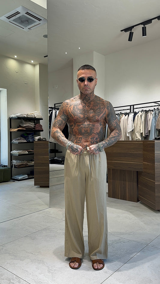 LINEN CHICAGO PANTS