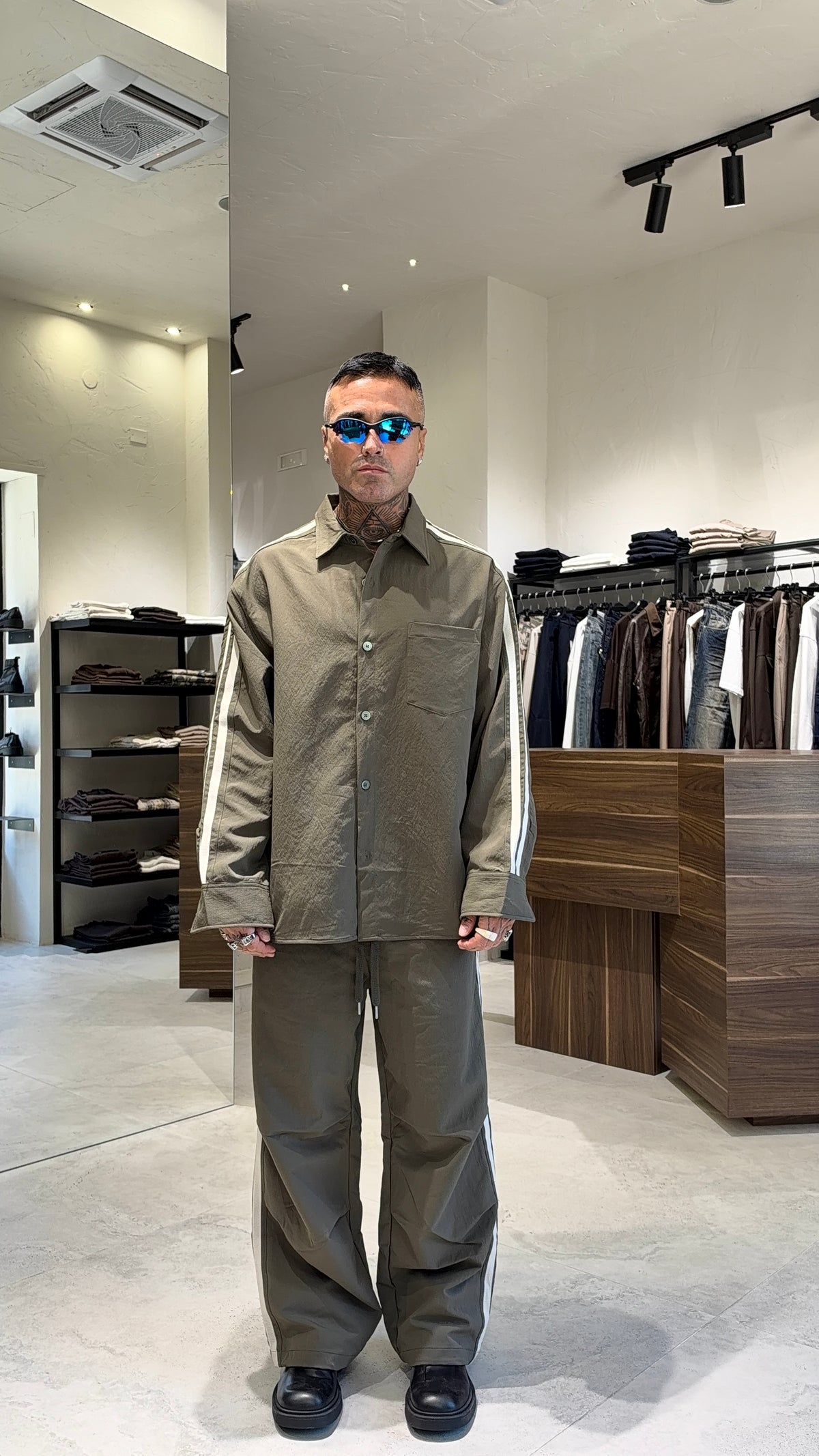 COORDINATO NYLON STRISCE