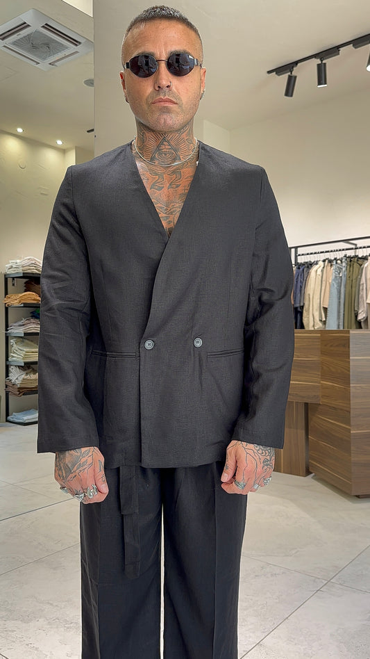 LINEN LONG JACKET