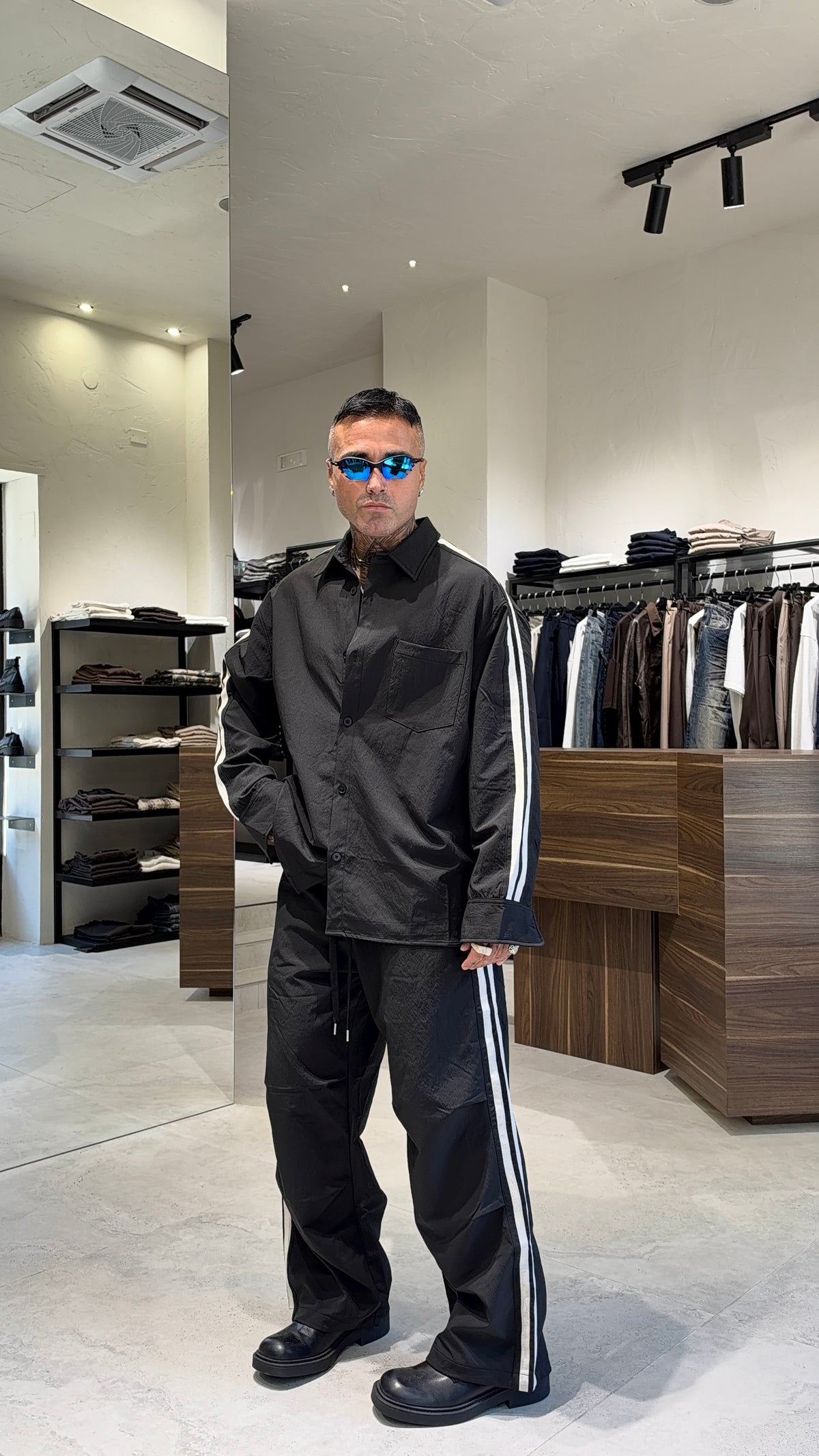 COORDINATO NYLON STRISCE