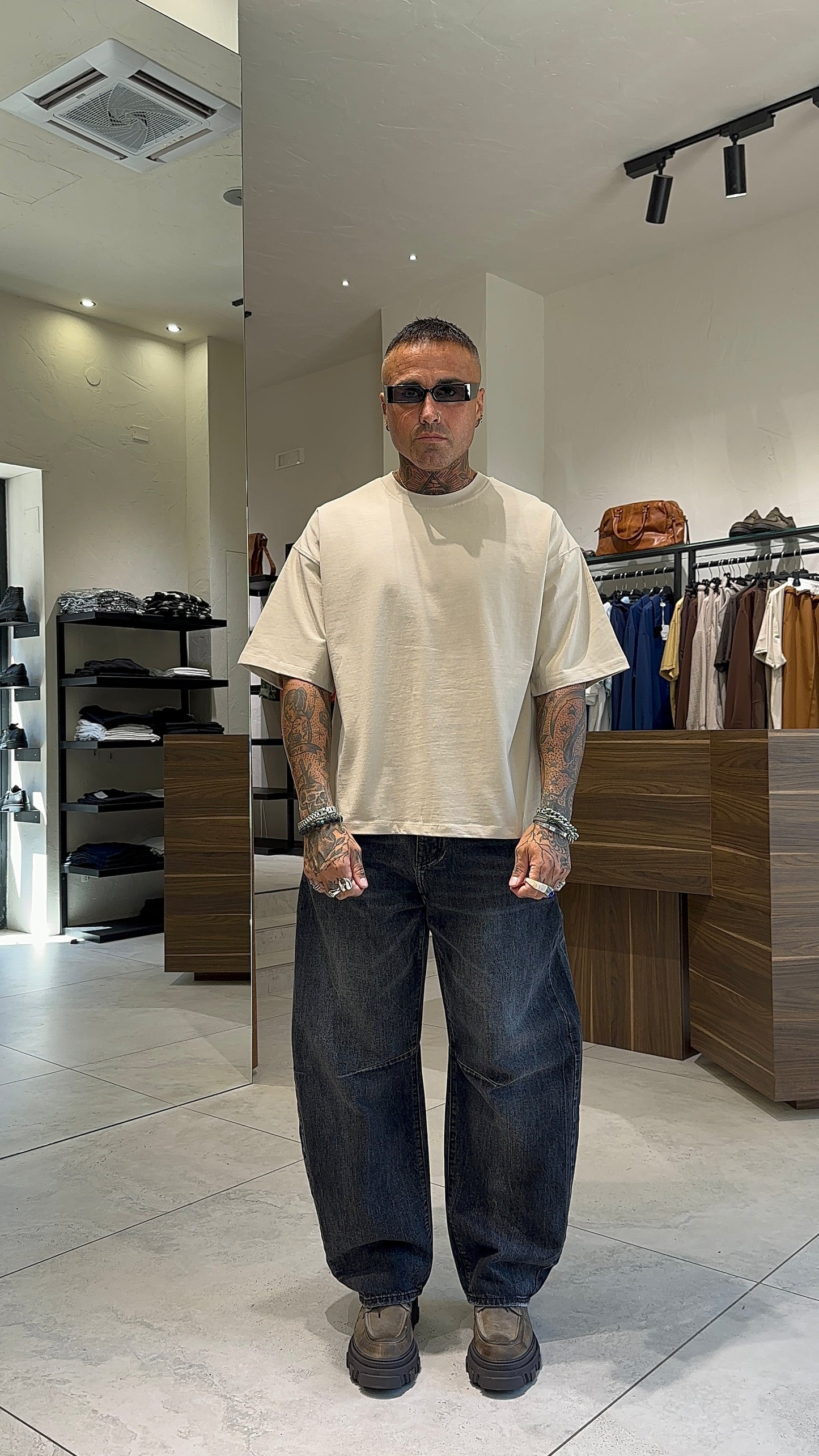 BALLOON JEANS NERO