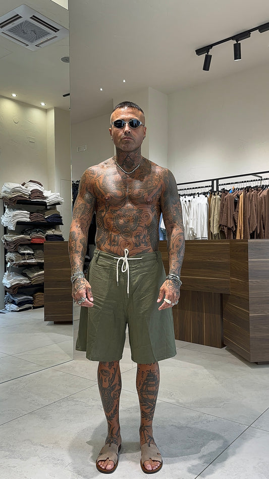 LINEN SHORTS BOTTON