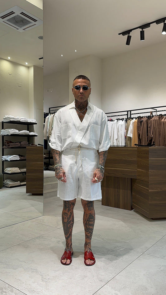 LINEN OVER SHIRT