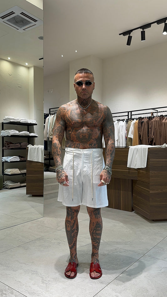 LINEN SHORTS BOTTON