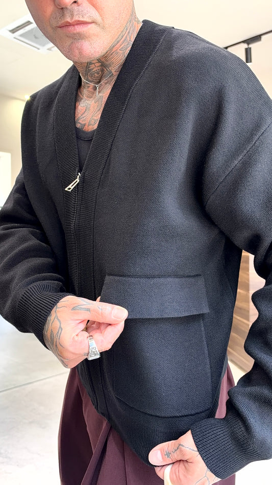 CARDIGAN CROP ZIP
