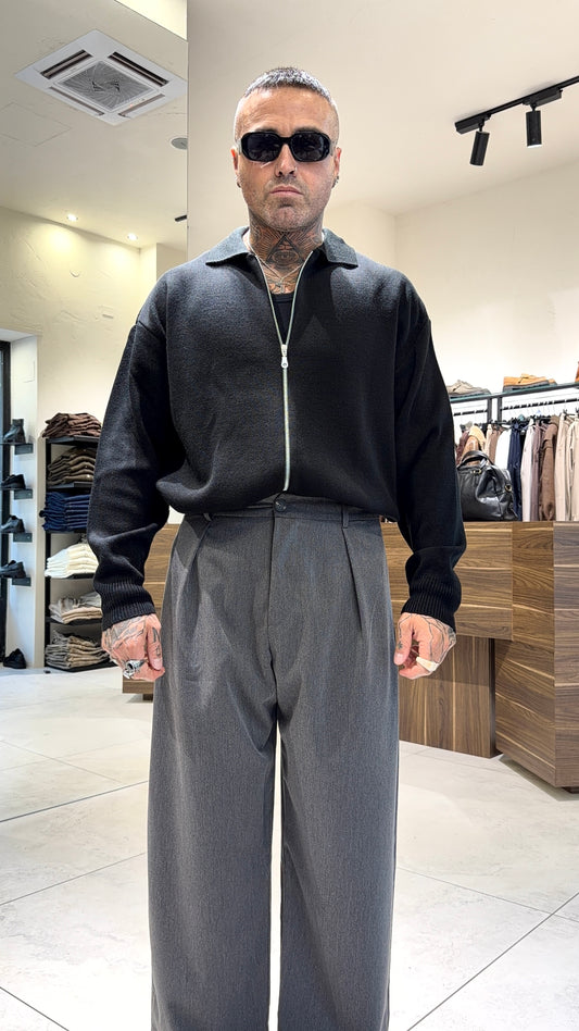 WOOL ZIP OVER