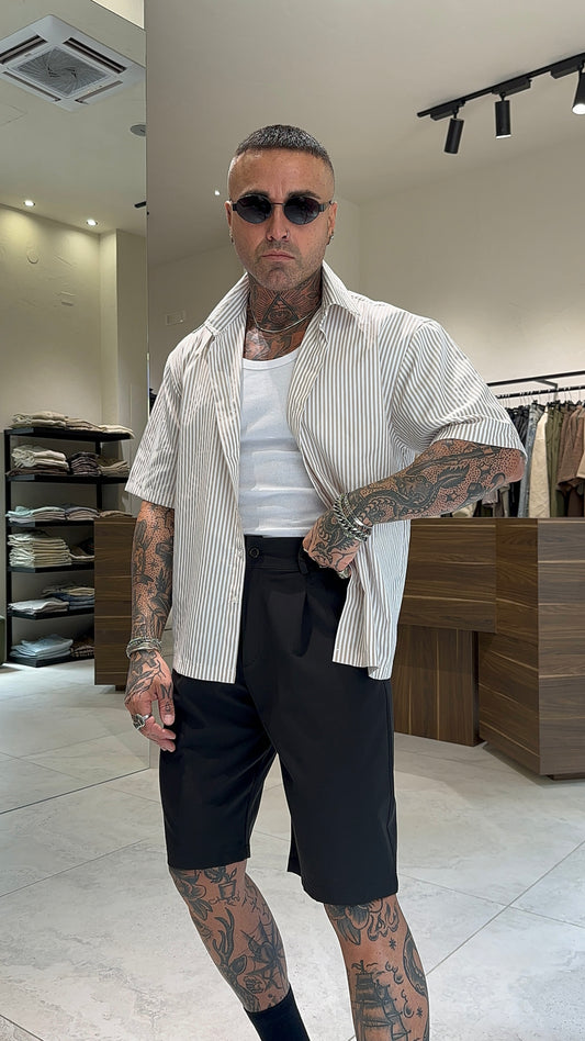 POPELINE SHIRT RIGHE