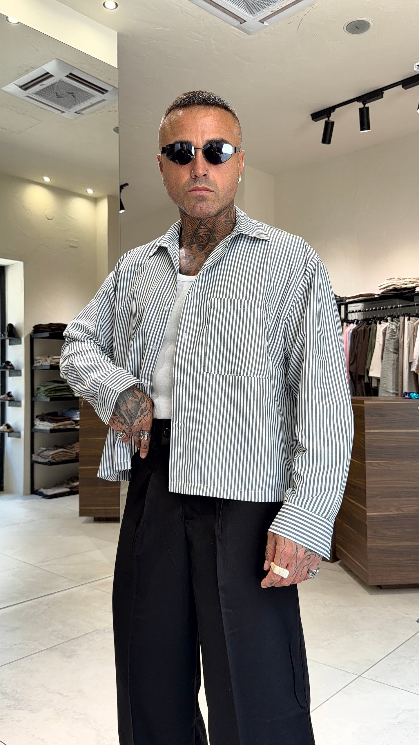 CROPPED SHIRT RIGHE