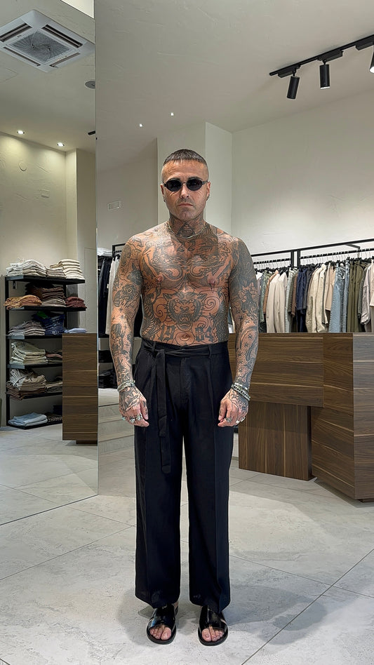 LINEN HOLLYWOOD PANTS