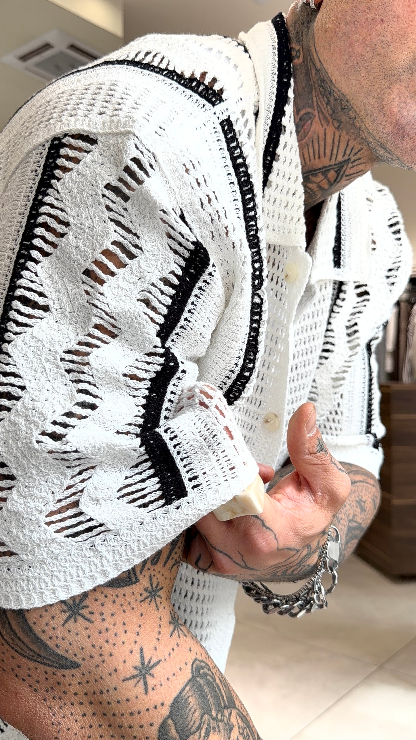 CAMICIA TRAFORATA RIGHE